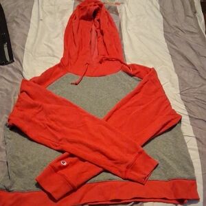 Champion Women's Red and Gray Sweater